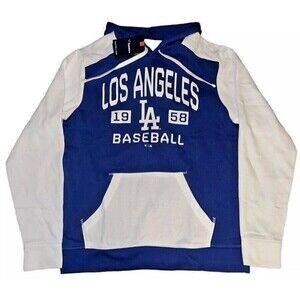 Fanatics Los Angeles Dodgers Hoodie Mens Medium 1958 Pullover Sweater Hooded MLB